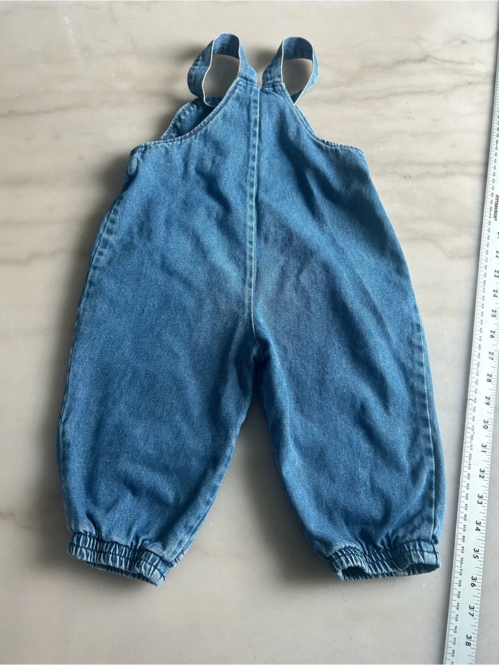 Vtg Christopher Rand Toddler Farm Denim Overalls 2T